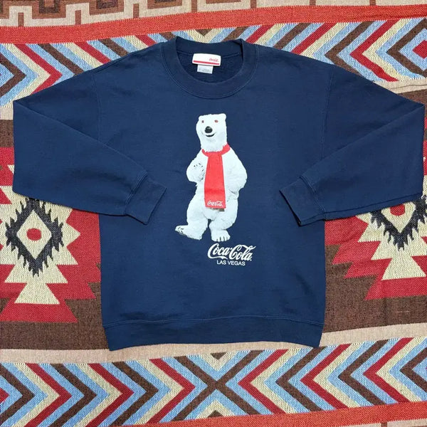 [BUNJANG] 90s Coca-Cola Polar Bear Printing Sweatshirt / S) 90s Coca cola 코카콜라 폴라베어 프린팅 맨투맨