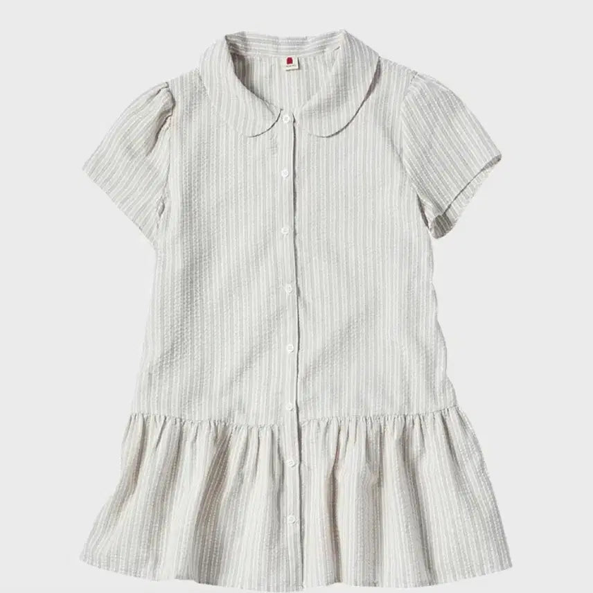 [BUNJANG] COMO NI NOS Round Collar Half Blouse / 꼬모니노즈 ROUND COLLAR HALF BLOUSE 원피스 반팔 셔츠