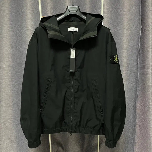 [BUNJANG] Stone Island Supima Cotton Windbreaker Black / 25SS XL 스톤아일랜드 수피마 코튼 바람막이 블랙