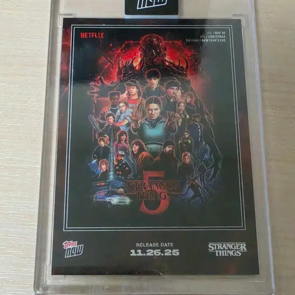 [BUNJANG] Tops Now Stranger Things Season 5 Trading Card / 탑스나우 기묘한 이야기
