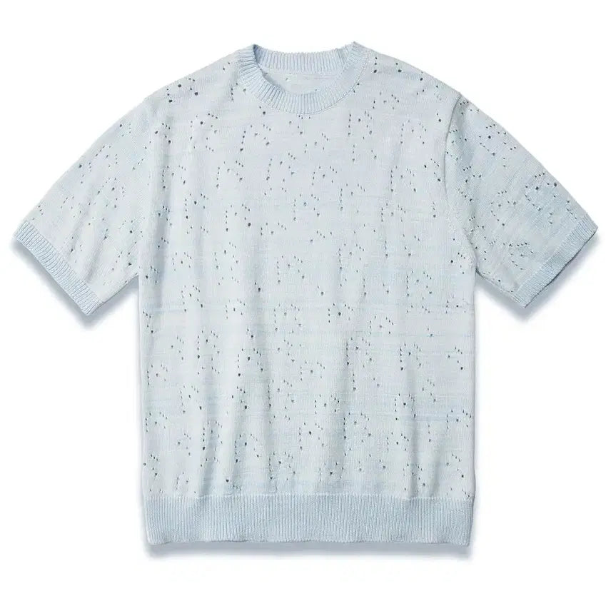 [BUNJANG] DOFFJASON Mock Neck Punched Cotton Knit L / (새상품) 도프제이슨(DOFFJASON) 시크 슬리브 펀칭 코튼 니트 L