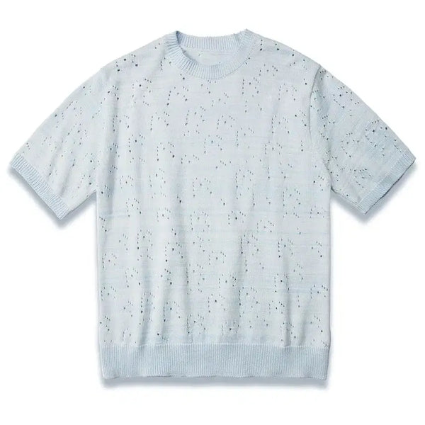 [BUNJANG] DOFFJASON Mock Neck Punched Cotton Knit L / (새상품) 도프제이슨(DOFFJASON) 시크 슬리브 펀칭 코튼 니트 L
