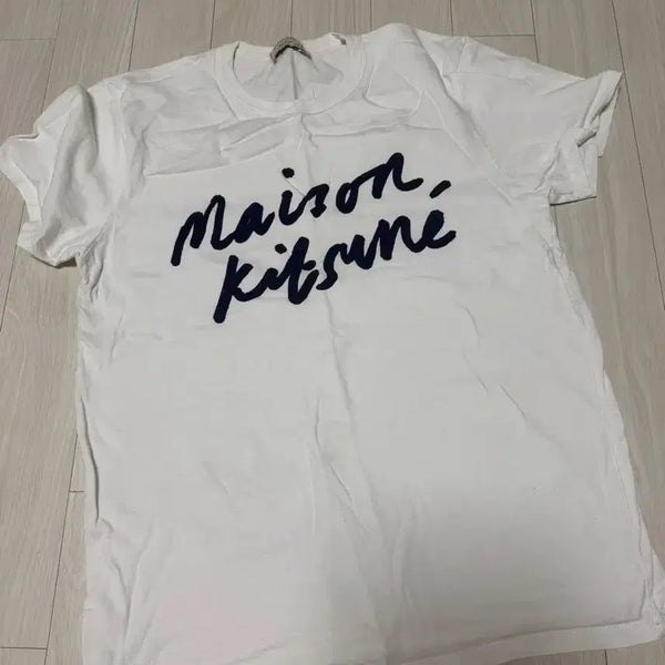 [BUNJANG] Maison Kitsuné Short Sleeve T-Shirt White / 메종키츠네 반팔티 화이트