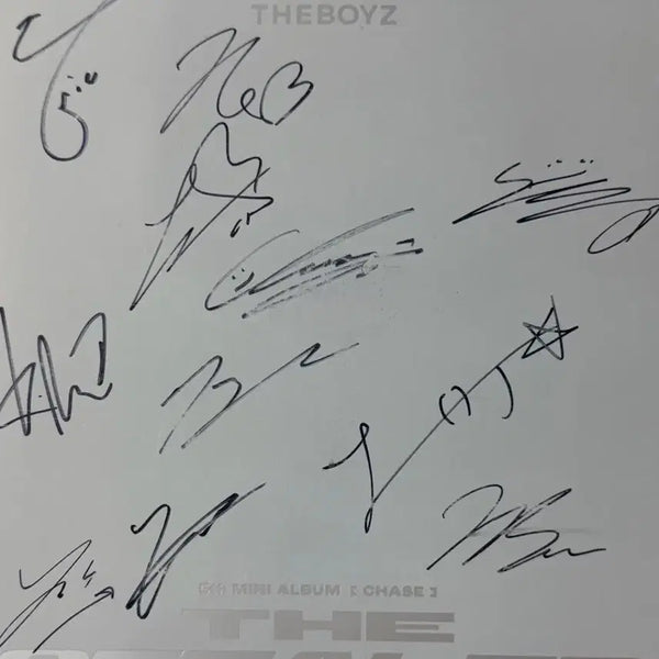 [BUNJANG] The Boyz THE STEALER Signed Album with Handwritten Message / 더보이즈 THE STEALER 싸인앨범 +친필메세지
