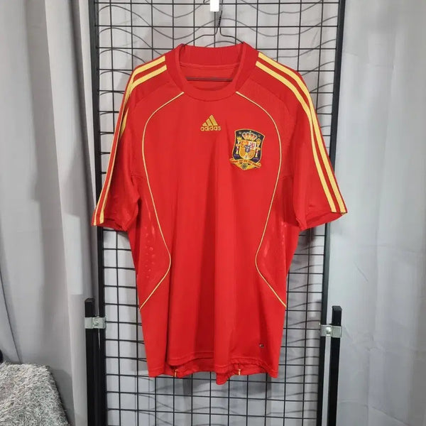 [BUNJANG] Adidas Spain National Football Team 2008 Home Jersey (L) / 아디다스 스페인 축구 국가대표팀 08 홈 유니폼 노마킹 올드 유니폼 L