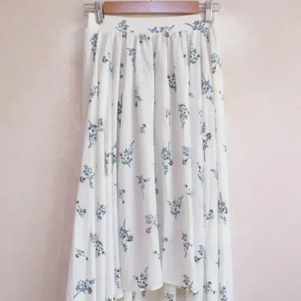 [BUNJANG] White Flower Skirt / 화이트 플라워 스커트