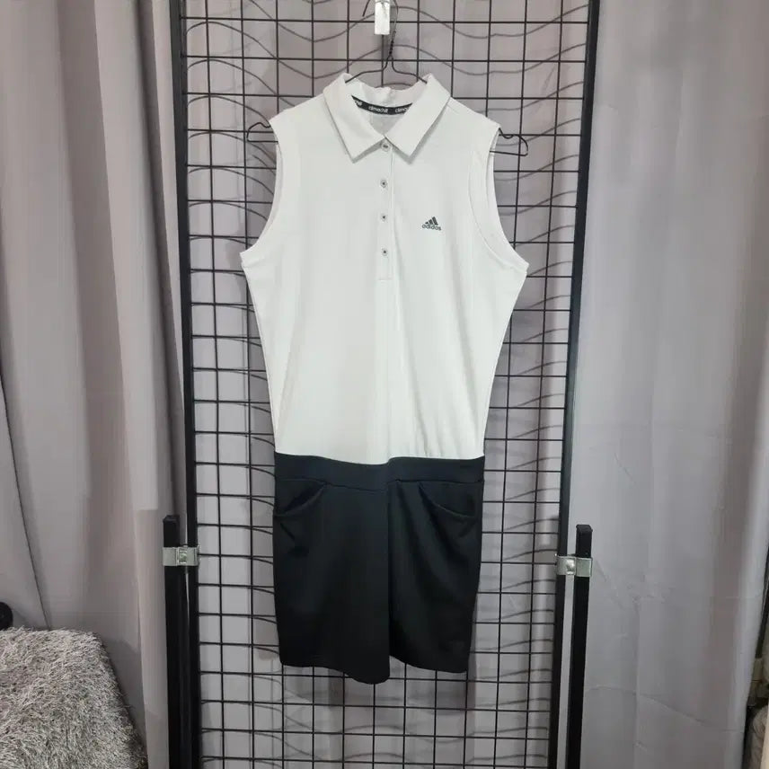 [BUNJANG] Adidas Golf Sleeveless Dress / 아디다스 골프 민소매 원피스 여성 클라이마칠 기능성 카라 드레스 M