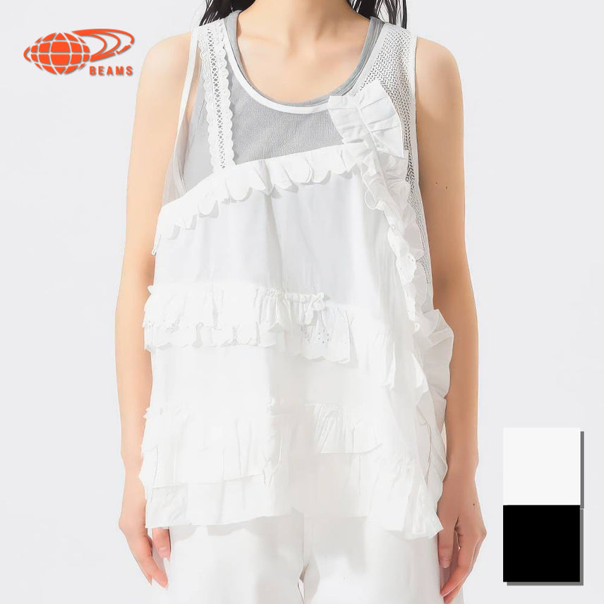 [BUNJANG] BEAMS BOY x TORI-TO Collage Sleeveless Shirt / 빔즈 보이 별주 토리토 콜라주 노슬리브 셔츠
