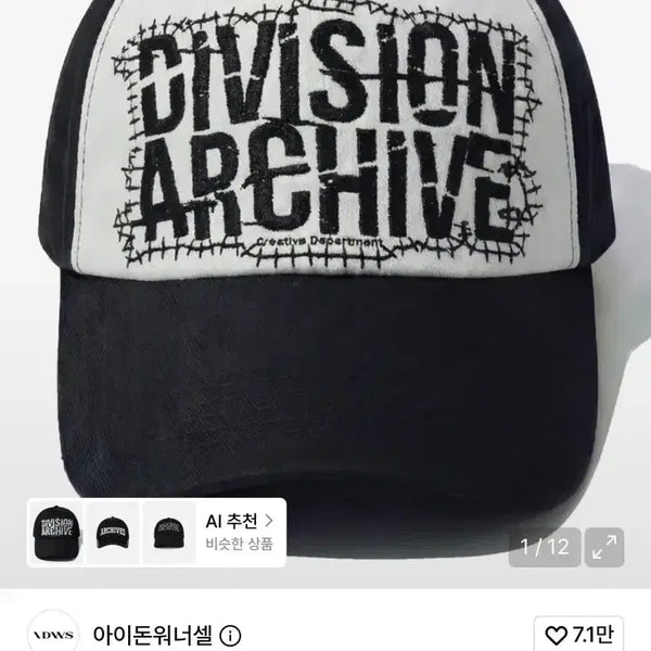 [BUNJANG] IDWT Division Archive Maxi Cap / 아이돈워너셀 캡모자