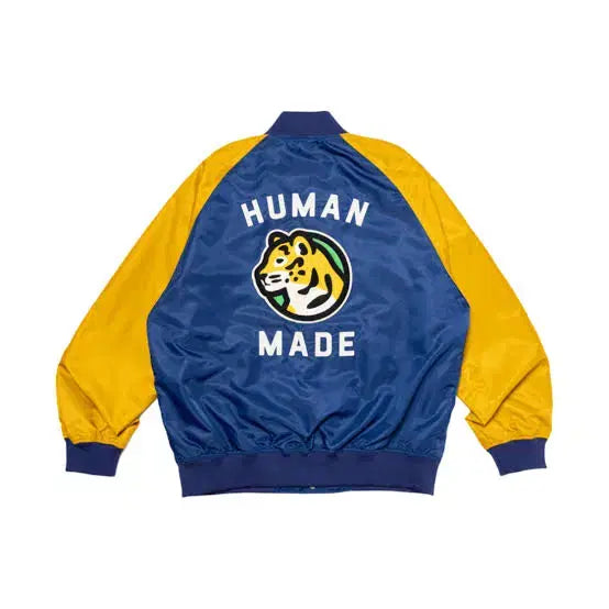 [BUNJANG] Human Made Nylon Stadium Jacket Blue 2XL / [2XL] 휴먼 메이드 나일론 스타디움 자켓 블루