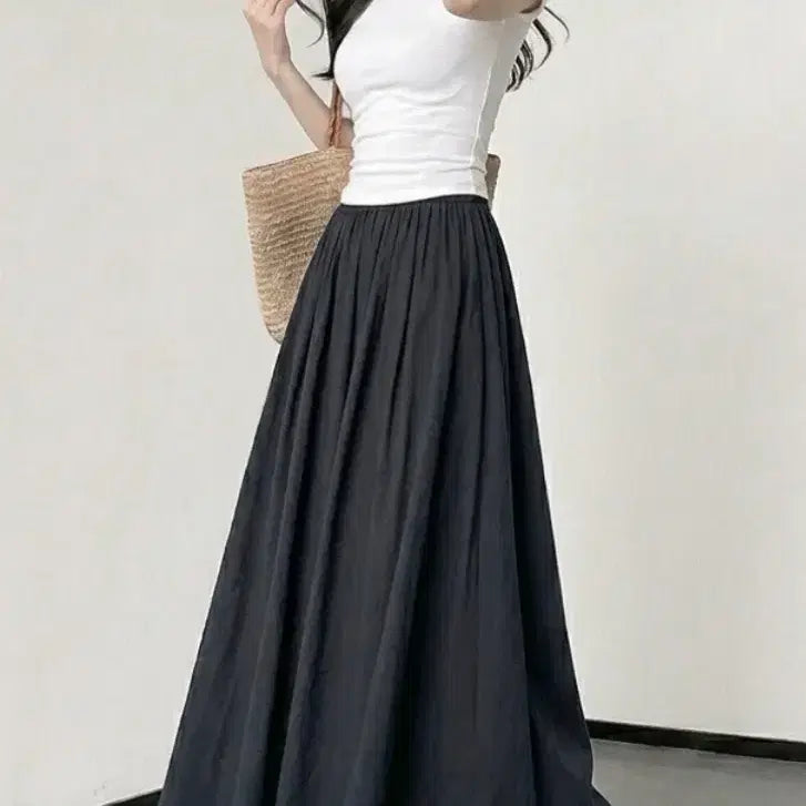 [BUNJANG] Women's Wide Skirt Pants / 1+1 여성 와이드 치마바지