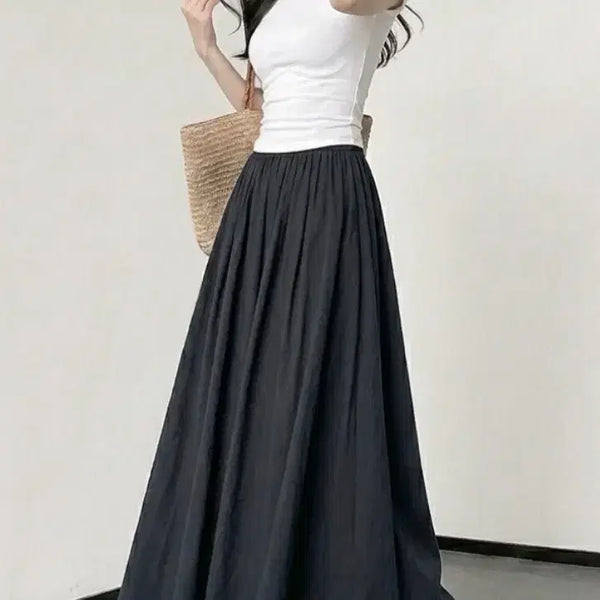[BUNJANG] Women's Wide Skirt Pants / 1+1 여성 와이드 치마바지
