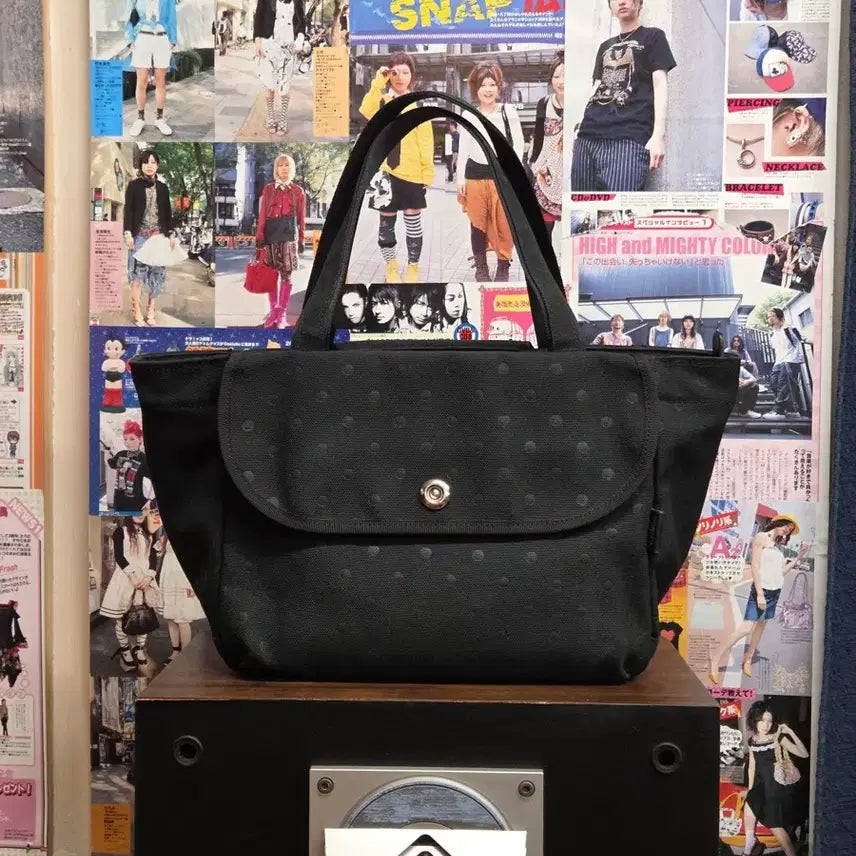 [BUNJANG] Yoshida Porter Girl Dot Pattern Mini Tote Bag / 요시다 포터 걸 도트패턴 미니 토트백