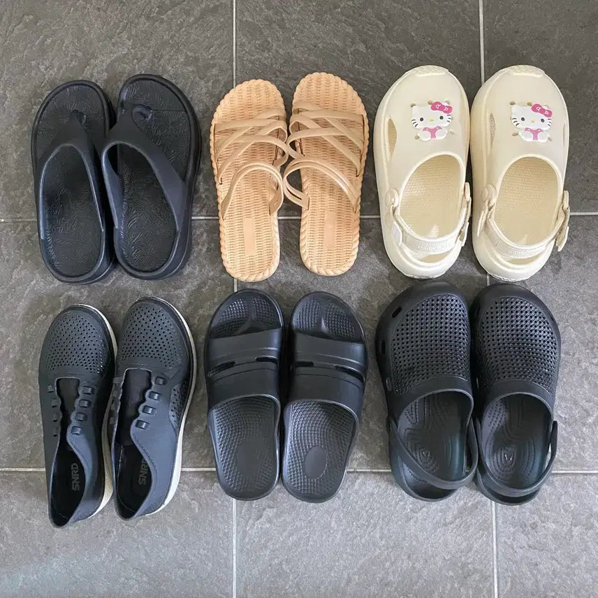 [BUNJANG] Women's Summer Sandals & Water Shoes (Various Sizes/Styles) / 230, 220 여름 쪼리, 슬리퍼, 샌들, 아쿠아 물놀이 스니커즈 신발