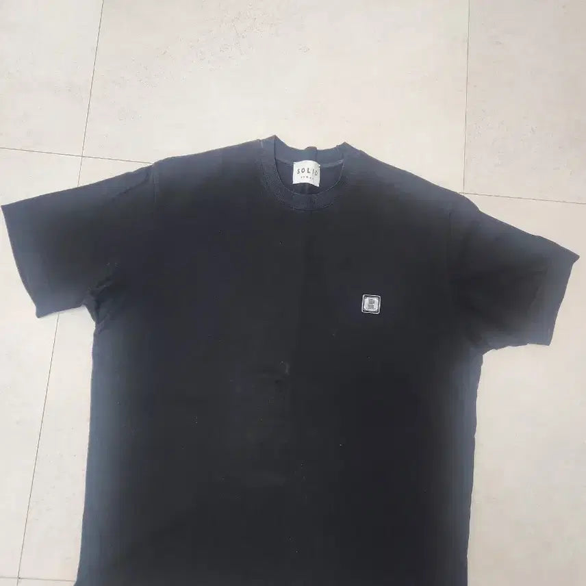 [BUNJANG] Solid Homme Back Logo Short Sleeve T-Shirt Size 46 / 솔리드옴므 백로고 반팔 티셔츠 46
