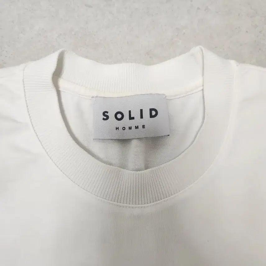 [BUNJANG] Solid Homme Back Logo Short Sleeve T-shirt Size 46 / 솔리드옴므 백로고 반팔 티셔츠 46