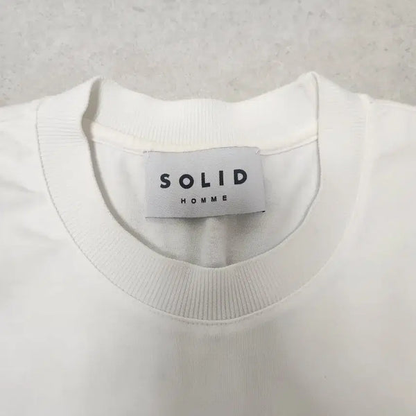 [BUNJANG] Solid Homme Back Logo Short Sleeve T-shirt Size 46 / 솔리드옴므 백로고 반팔 티셔츠 46