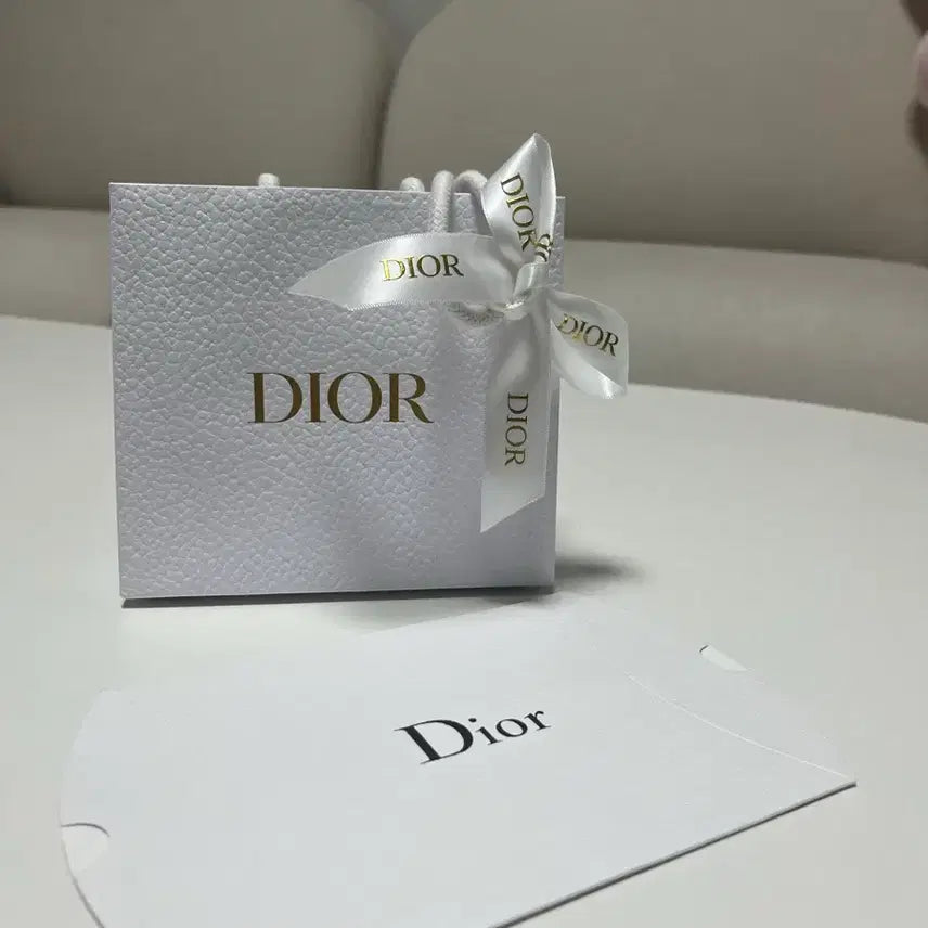 [BUNJANG] Dior Mini Shopping Bag Packaging Box with Ribbon / 디올 미니 쇼핑백 디올 종이가방 포장박스 리본 포함