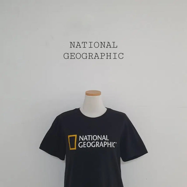 [BUNJANG] National Geographic Black Short Sleeve T-Shirt / 세일)No.26061303 내셔널 지오그래픽 반팔티 블랙