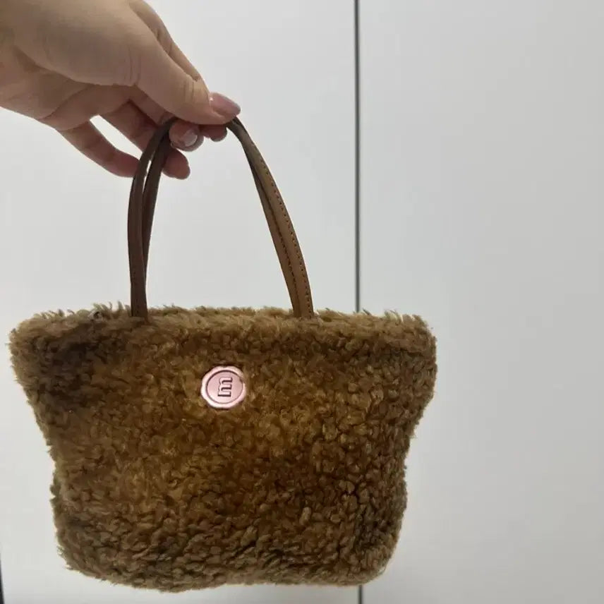 [BUNJANG] Minuit-Mute Borg Tote Bag Brown / 미닛뮤트 뽀글이 브라운