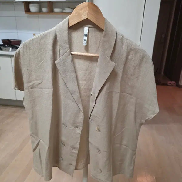 [BUNJANG] Zara Linen Shirt Jacket / 자라 린넨 셔츠 쟈켓