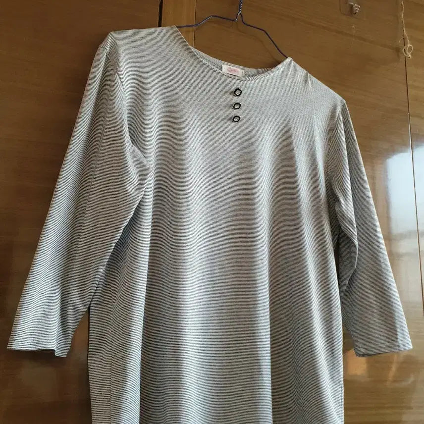[BUNJANG] Bonita Striped 7/10 Sleeve T-Shirt XL / Bonita 스트라이프 7부 티셔츠