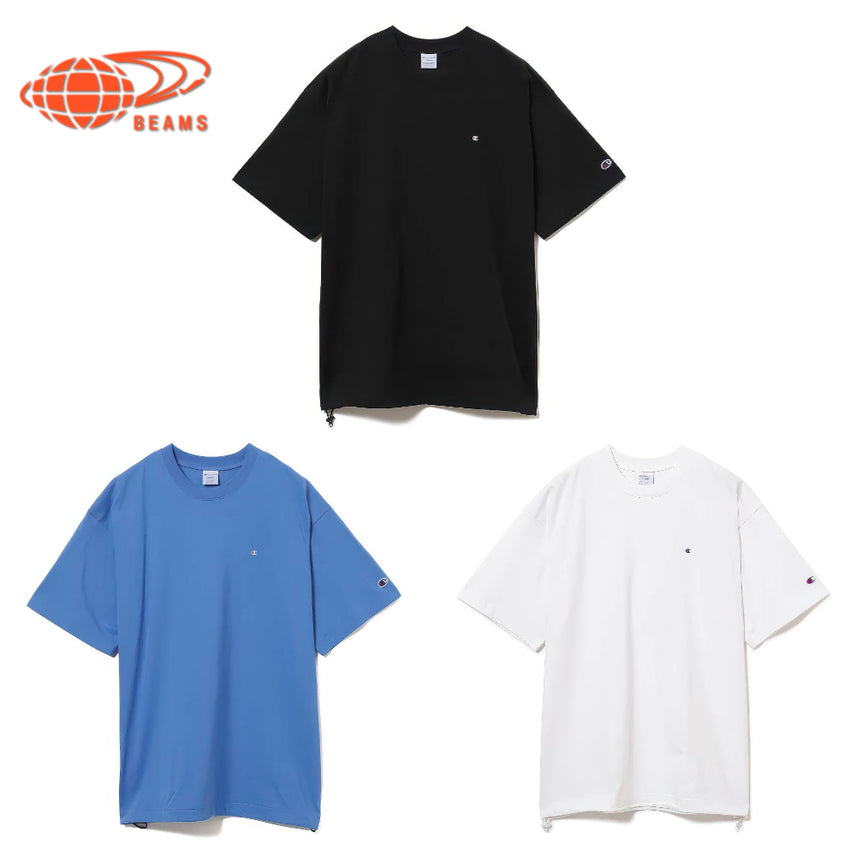 [BUNJANG] BEAMS x Champion Fraying Oversized T-Shirt / 빔즈 별주 챔피언 페이크인 티셔츠