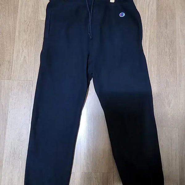 [BUNJANG] Champion Reverse Weave Japanese Edition Blue Tag Sweatpants Black L / 챔피온 리버스위브 일본판 블루택 스웻팬츠 블랙 L