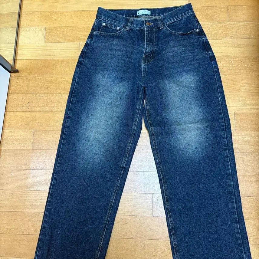 [BUNJANG] Vincent Wide Denim Dark Blue Jeans / 빈센트 와이드 데님 다크 블루 청바지