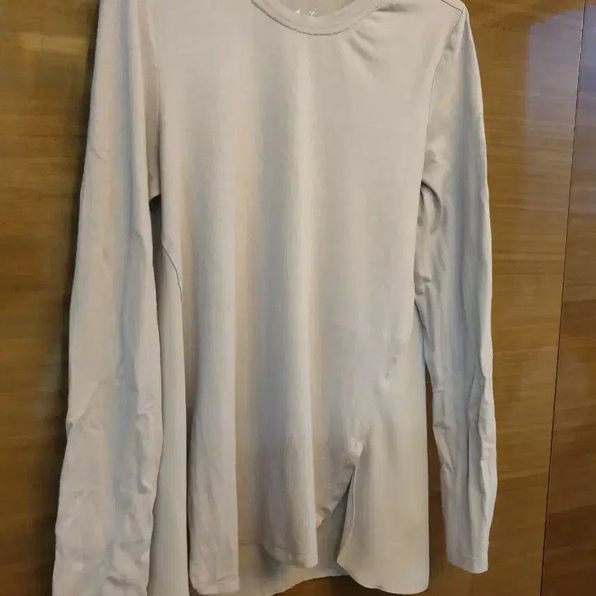 [BUNJANG] Long-Sleeve T-Shirt with Chiffon Back / 긴팔 티셔츠