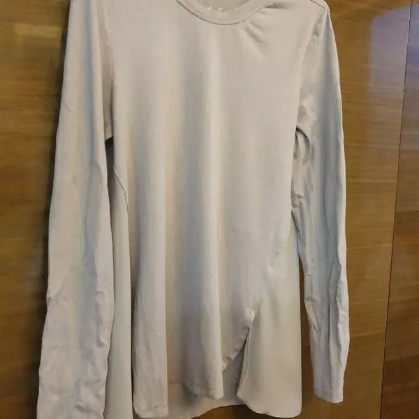 [BUNJANG] Long-Sleeve T-Shirt with Chiffon Back / 긴팔 티셔츠