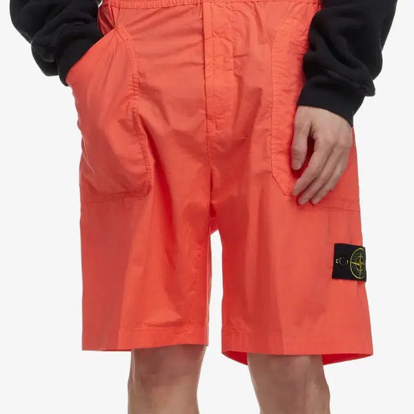 [BUNJANG] Stone Island Patch Bermuda Shorts Orange / [새상품] 스톤아일랜드 와펜 패치 버뮤다 반바지 오렌지