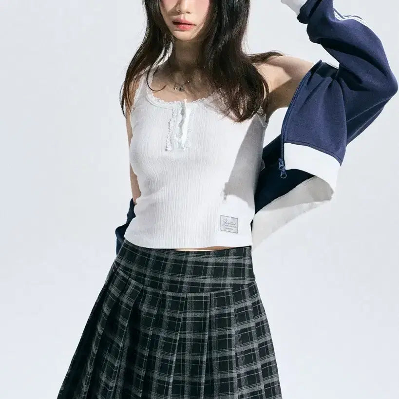 [BUNJANG] Zeroplanet Kelsey Button Sleeveless Top / 제로플래닛 켈시 버튼 슬리브리스