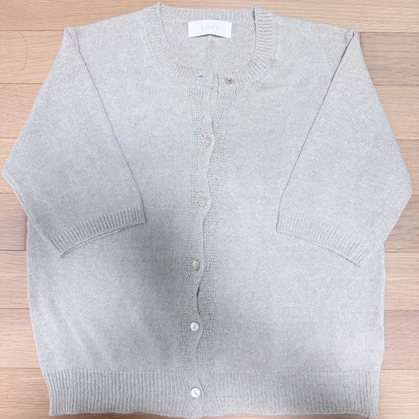 [BUNJANG] LO61 Summer Short Sleeve Knit Cardigan / LO61 여름 반팔 니트