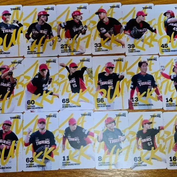 [BUNJANG] Kia Tigers 2025 July Photocard Bundle Set (23 pcs) / 기아타이거즈 25년 7월 포토카드 일괄(23장)