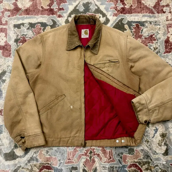 [BUNJANG] Carhartt 70s 6QLJ Red Quilt-Lined Detroit Jacket / [칼하트] 70s 디트로이트 자켓 6QLJ 레드 퀄팅 (38)