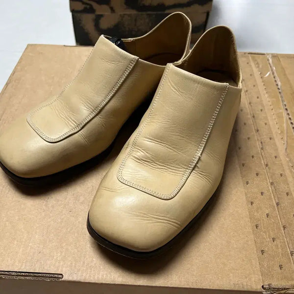 [BUNJANG] Dries Van Noten Square Toe Leather Loafers / 드리스 반 노튼 스퀘어토 레더 로퍼