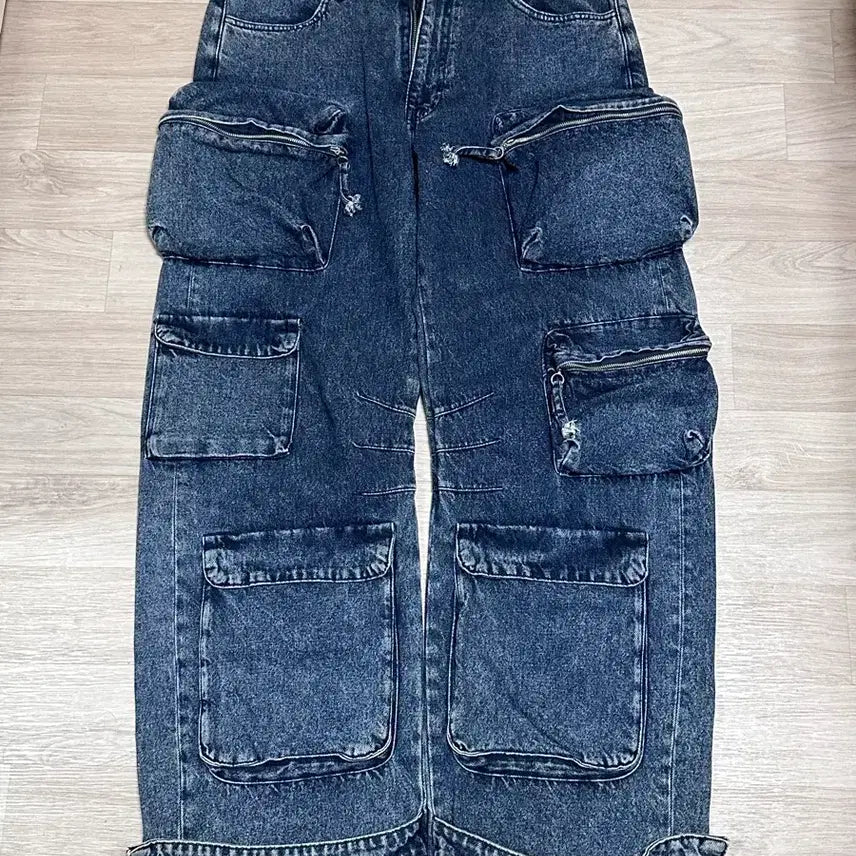 [BUNJANG] Zara Utility Cargo Mid Blue / [46] 자라 유틸리티 카고 미드 블루
