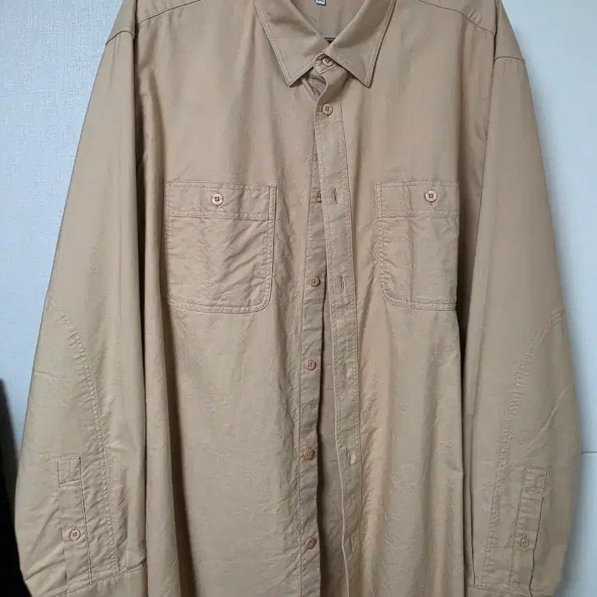 [BUNJANG] Musinsa Standard Beige Shirt 2XL / 무신사 스탠다드 베이지 셔츠 2XL