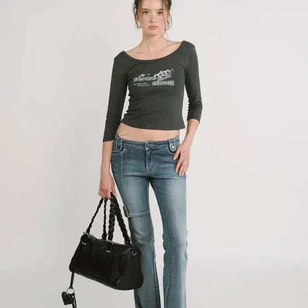 [BUNJANG] 3Times Ava Bootcut Jeans / 쓰리타임즈 ava bootcut jeans 아바 부츠컷
