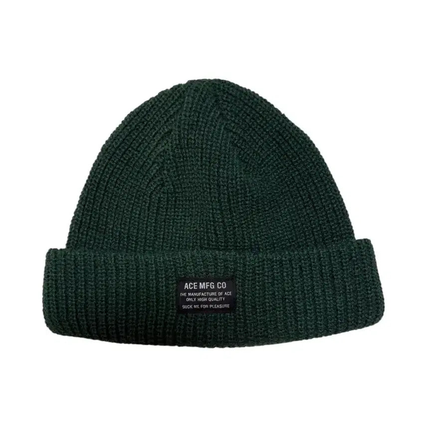 [BUNJANG] Basic Deep Green Short Beanie / 베이직 딥 그린 숏비니