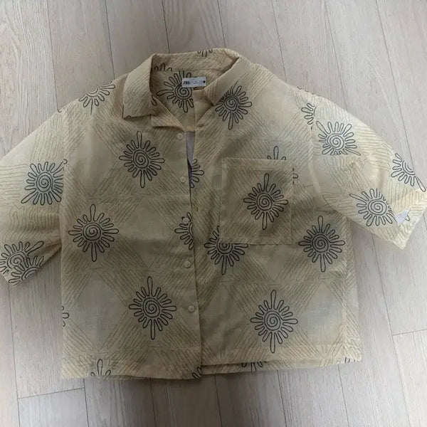 [BUNJANG] Zara Men's Pattern Short Sleeve Shirt / 자라 남성 패턴 반팔셔츠