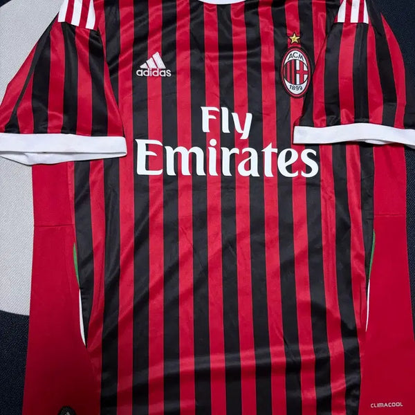 [BUNJANG] Vintage Retro AC Milan Short Sleeve Jersey / 빈티지 레트로 AC밀란 유니폼 반팔