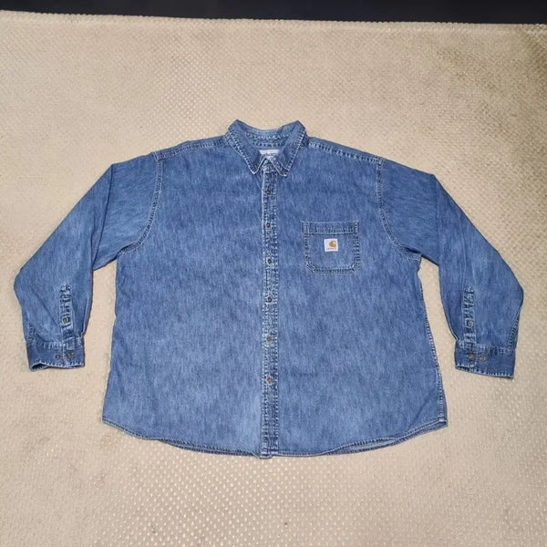 [BUNJANG] Carhartt Denim Shirt XL / (XL) 칼하트 데님 셔츠