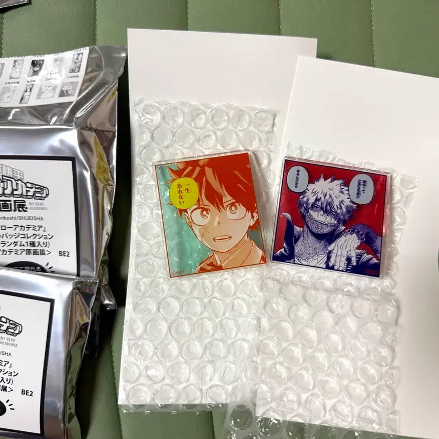 [BUNJANG] My Hero Academia Original Drawing Exhibition Quote Acrylic Set (2 Types) / 나히아 히로아카 원화전 명언 아크릴 2종 세트