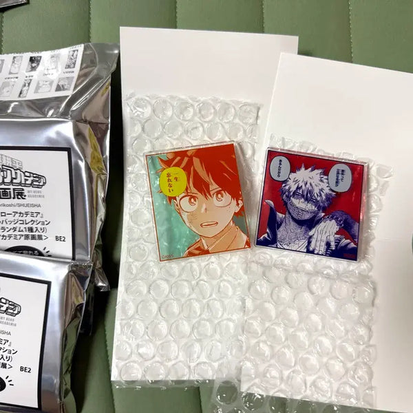 [BUNJANG] My Hero Academia Original Drawing Exhibition Quote Acrylic Set (2 Types) / 나히아 히로아카 원화전 명언 아크릴 2종 세트
