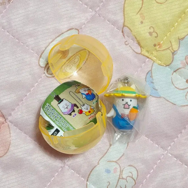 [BUNJANG] The Battle Cats Farmer Keychain Gacha / 냥코대전쟁 농부 키링 가챠