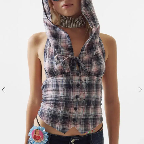 [BUNJANG] Sculptor Cowgirl Hooded Vest Black / 스컬프터 카우걸 후드 조끼 블랙