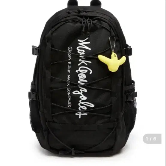 [BUNJANG] Mark Gonzales Angel Keyring Street Backpack (Black) / (새상품)-마크곤잘레스 엔젤 키링 스트릿 백팩 (블랙색상)
