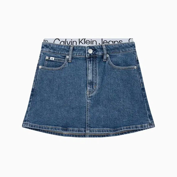 [BUNJANG] Calvin Klein Low-Rise Denim Skirt Size 26 / 캘빈클라인 로우라이즈 데님 스커트 26